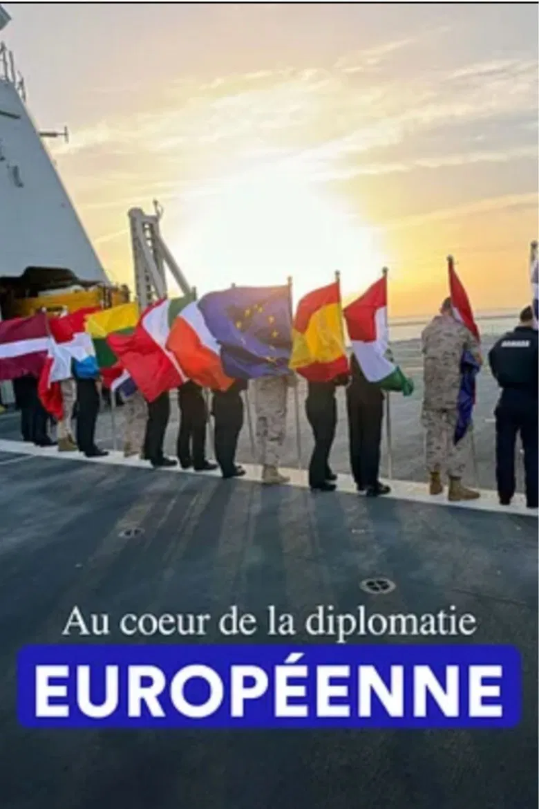 At the heart of European diplomacy poster background
