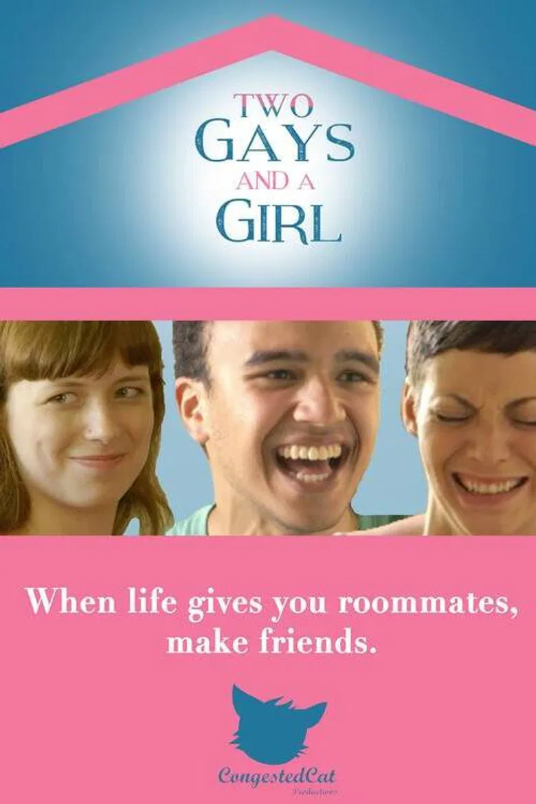 Two Gays and a Girl poster background
