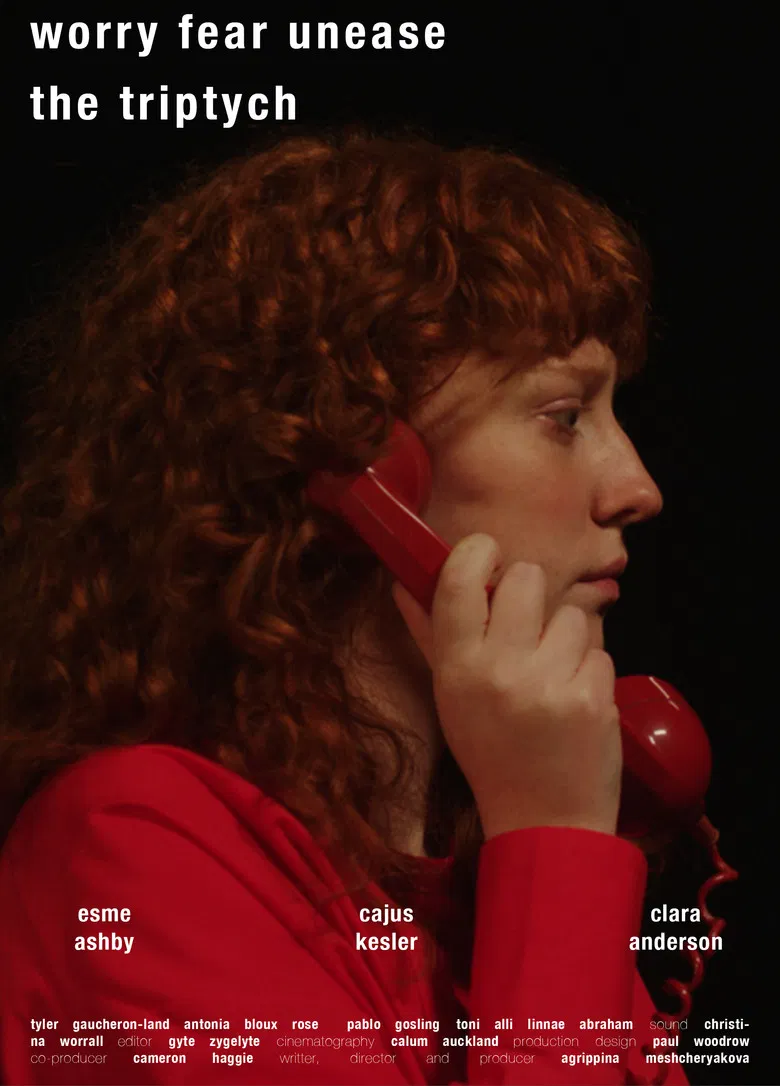 worry-fear-unease. the triptych poster background