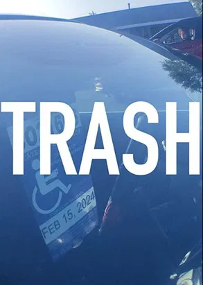 Trash poster background
