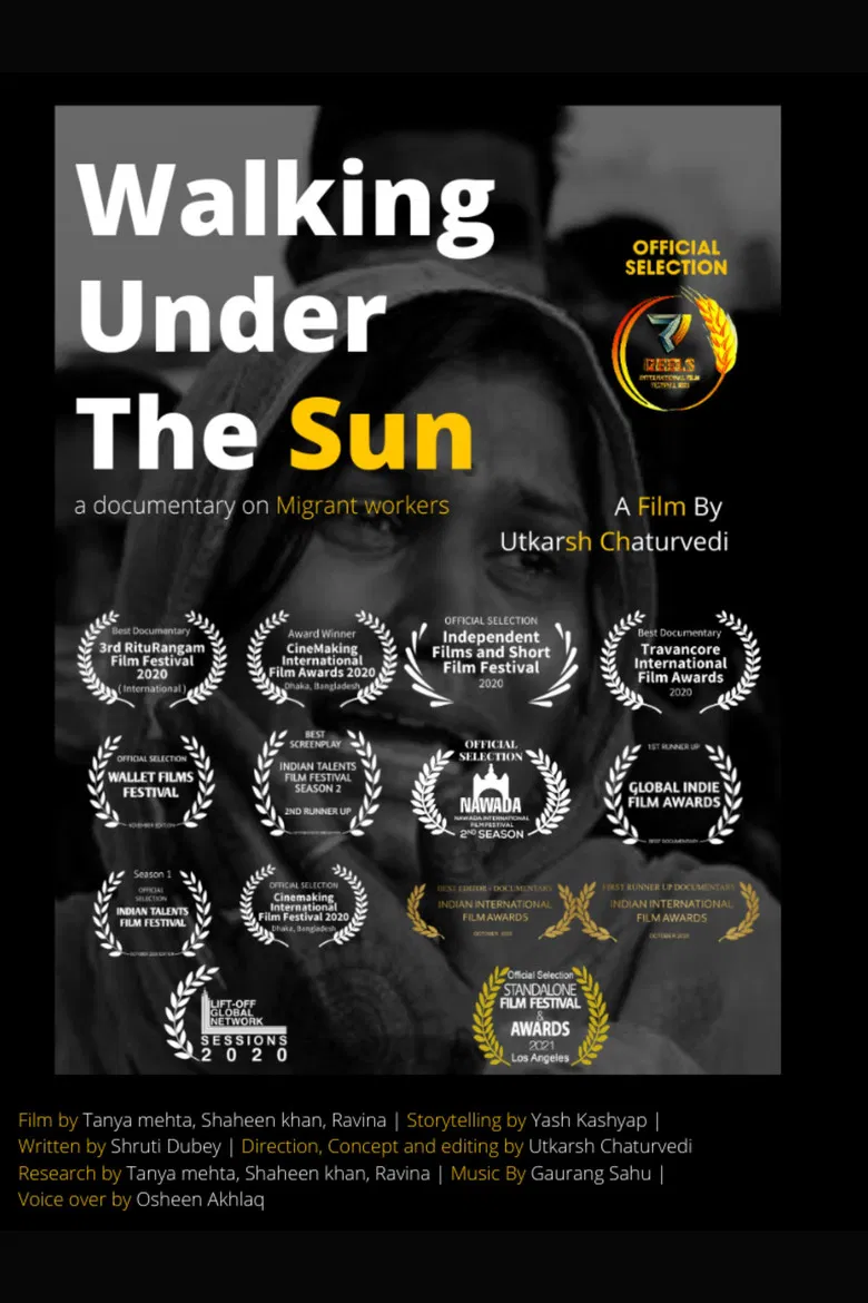 Walking Under The Sun poster background