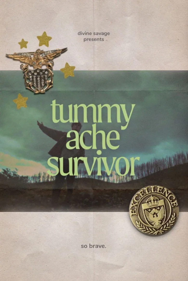 Tummy Ache Survivor poster background