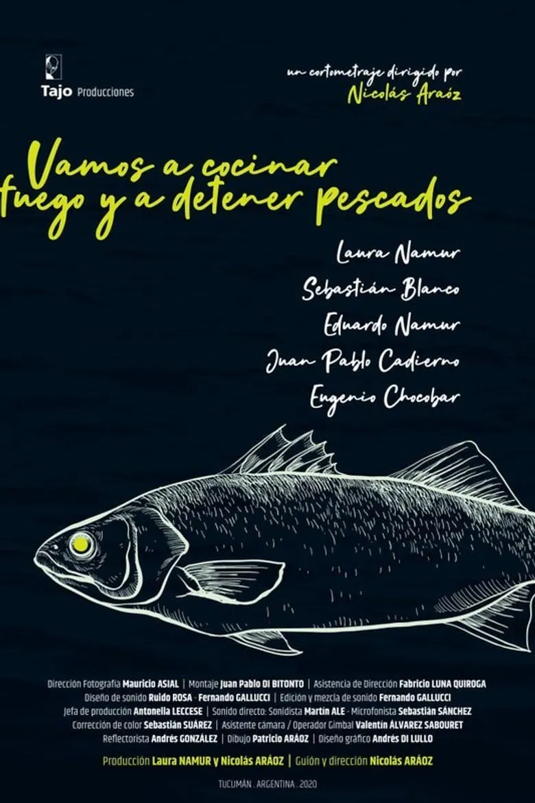 Let's Stop Fire and Cook Fish poster background