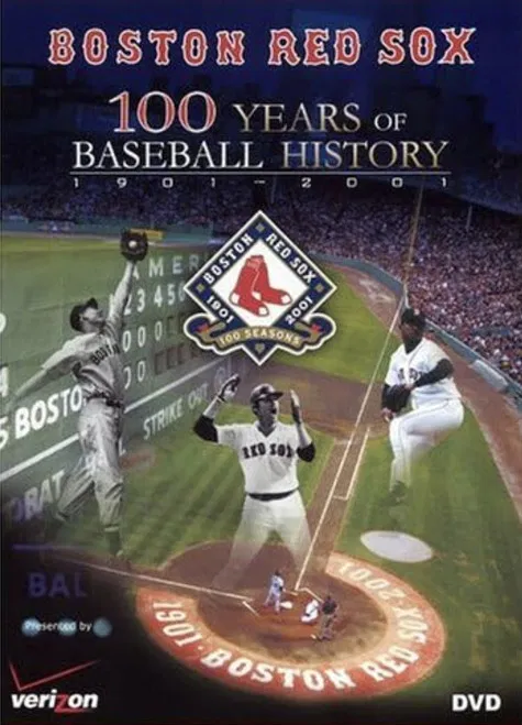 Boston Red Sox: 100 Years of Baseball History poster background