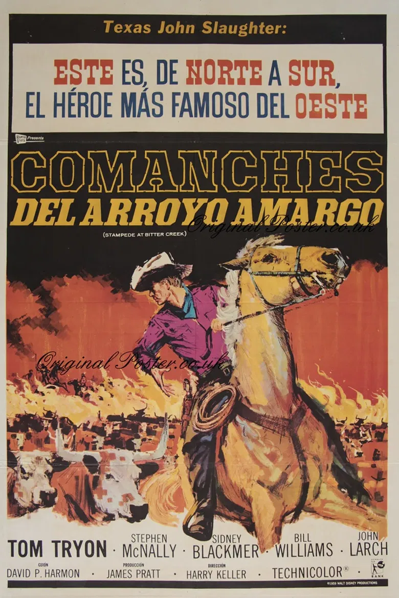 Stampede at Bitter Creek poster background