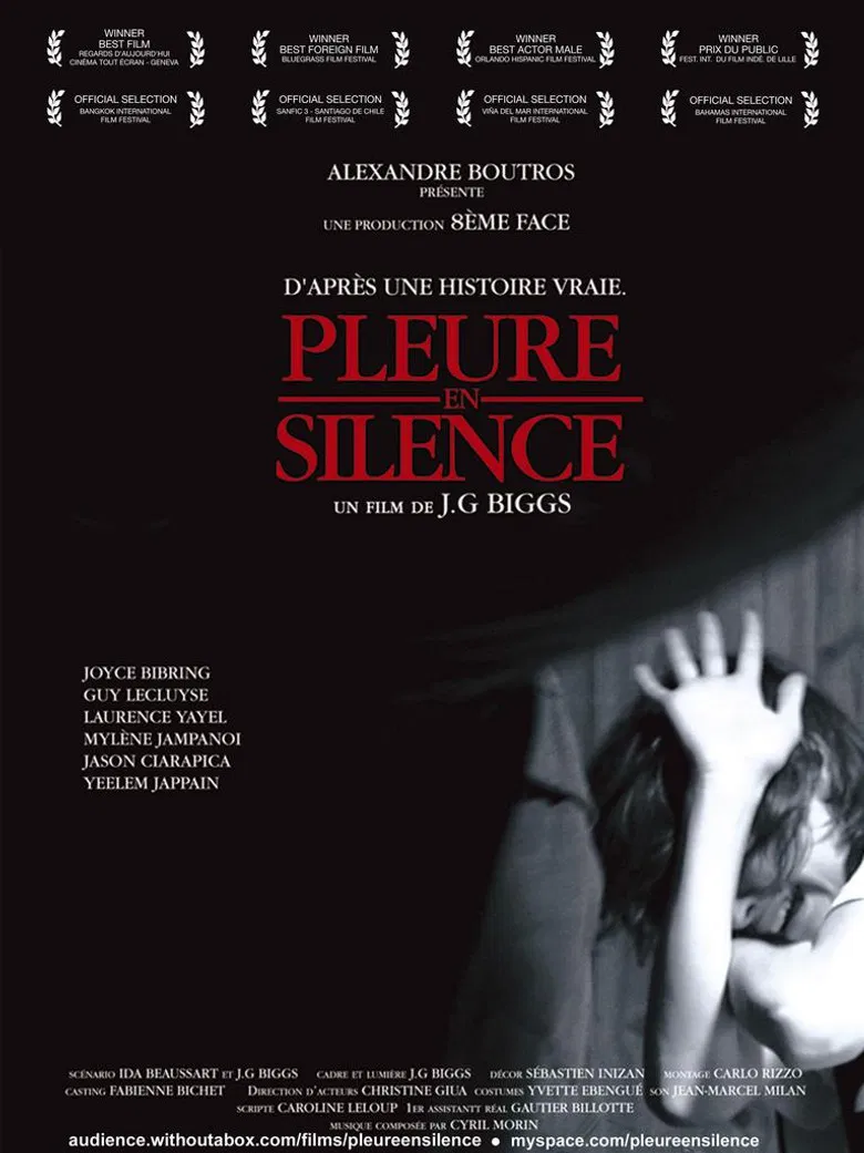 Pleure en silence poster background