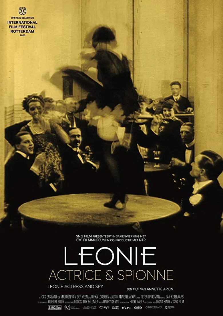 Leonie, Actress and Spy poster background