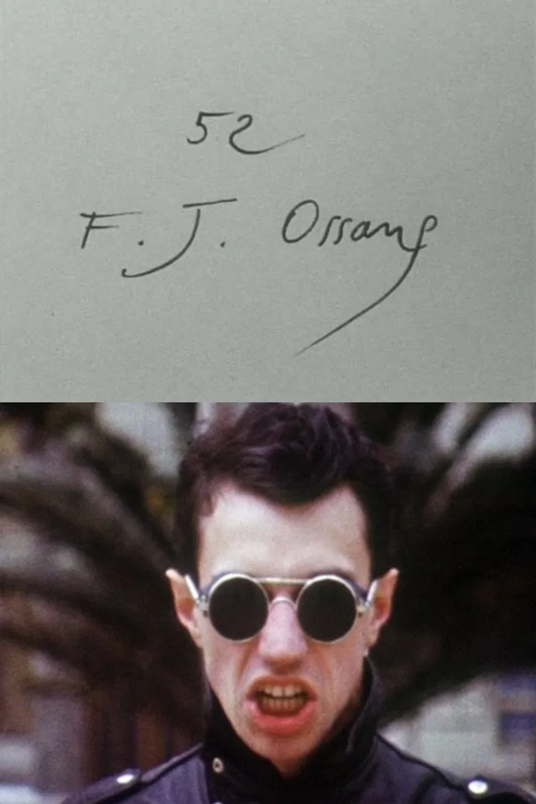 Cinématon n°52 : F.J. Ossang poster background