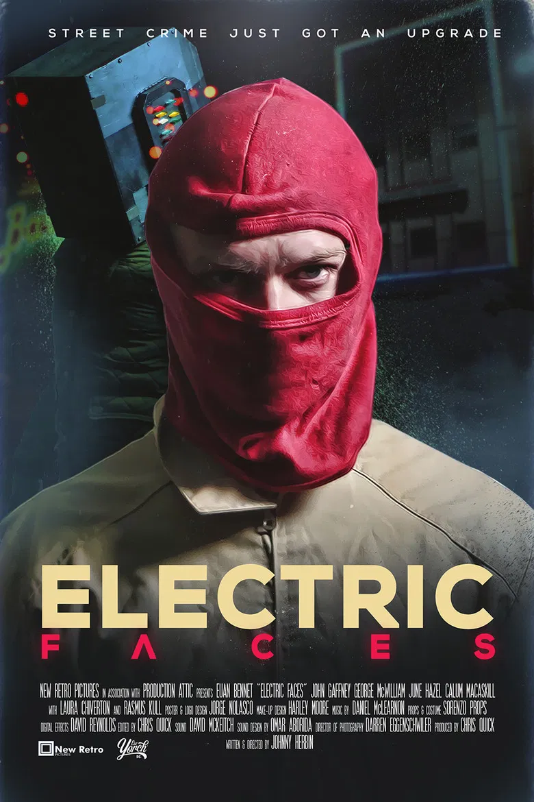 Electric Faces poster background