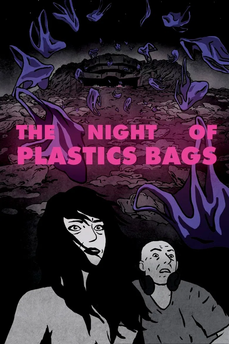 The Night of Plastic Bags poster background