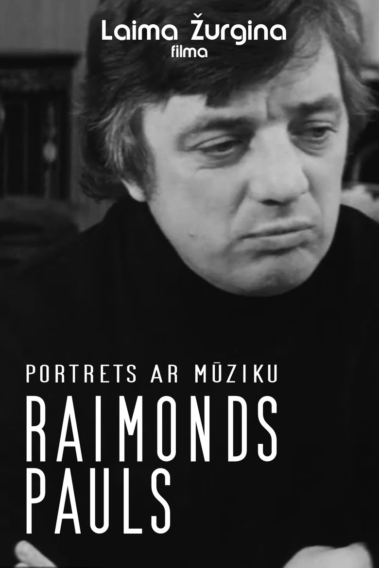 Raimonds Pauls. Portrets ar mūziku poster background