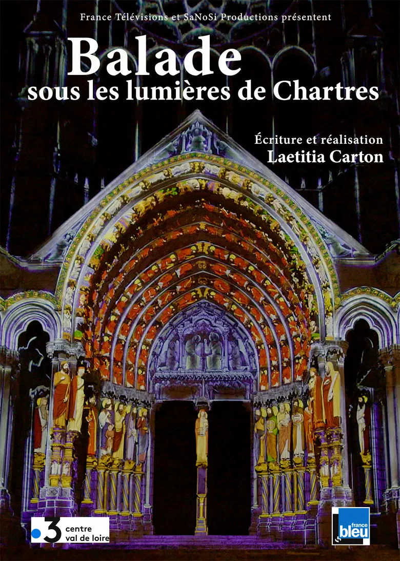 Balade sous les lumières de Chartres poster background