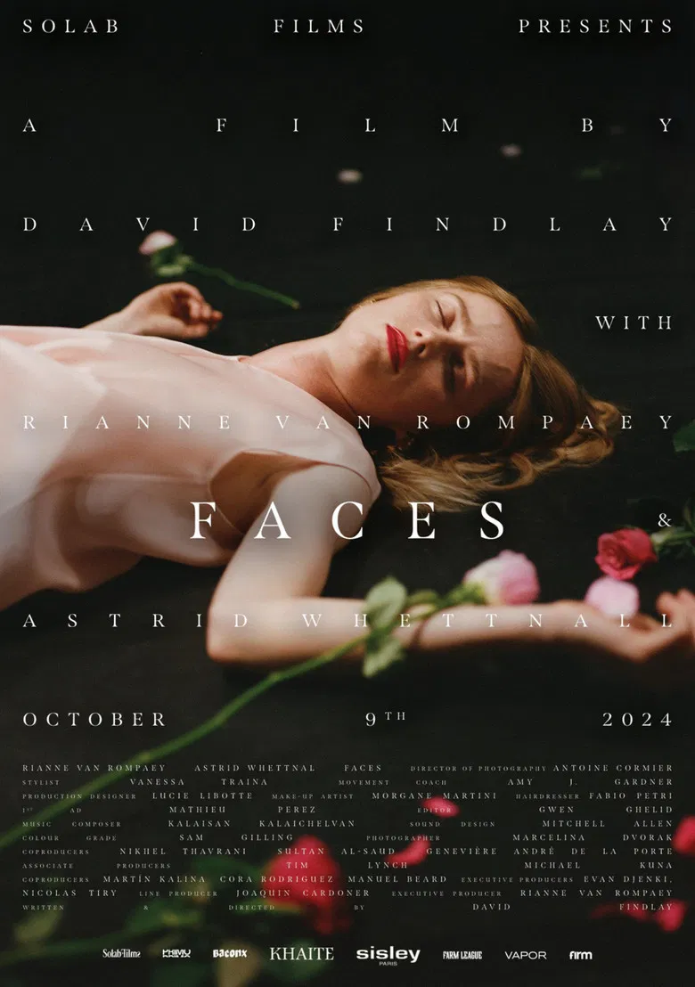 Faces poster background