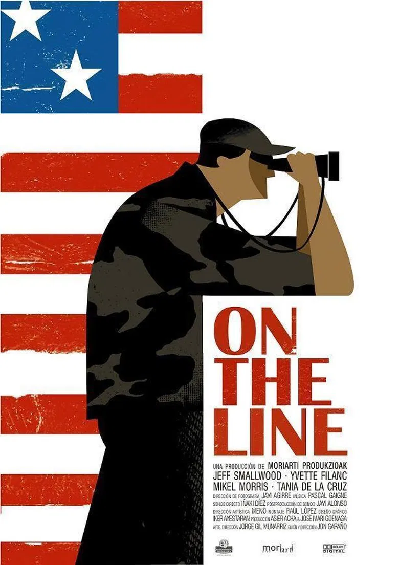 On the Line poster background