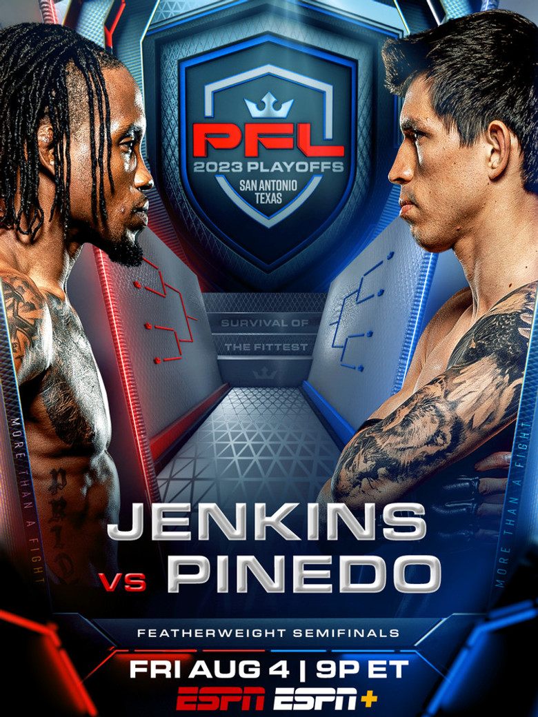 PFL 2023 #7: Playoffs - Jenkins vs. Pinedo poster background