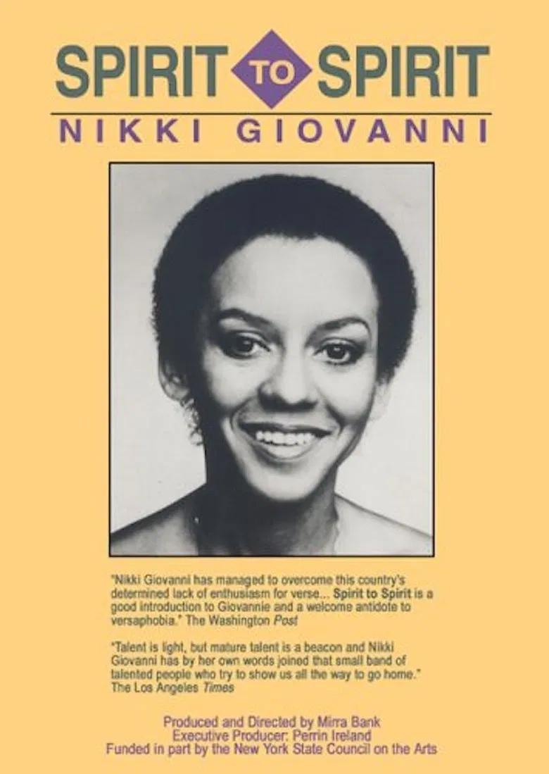 Spirit to Spirit: Nikki Giovanni poster background