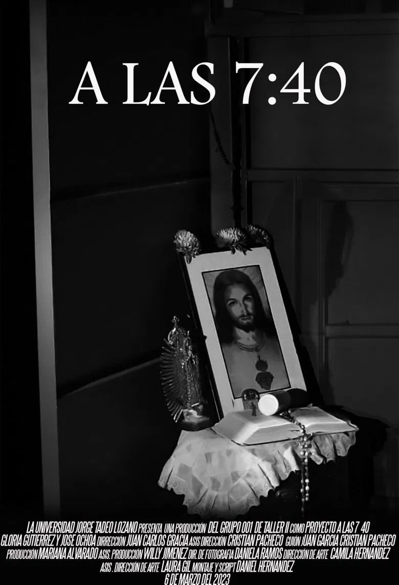 A las 7:40 poster background
