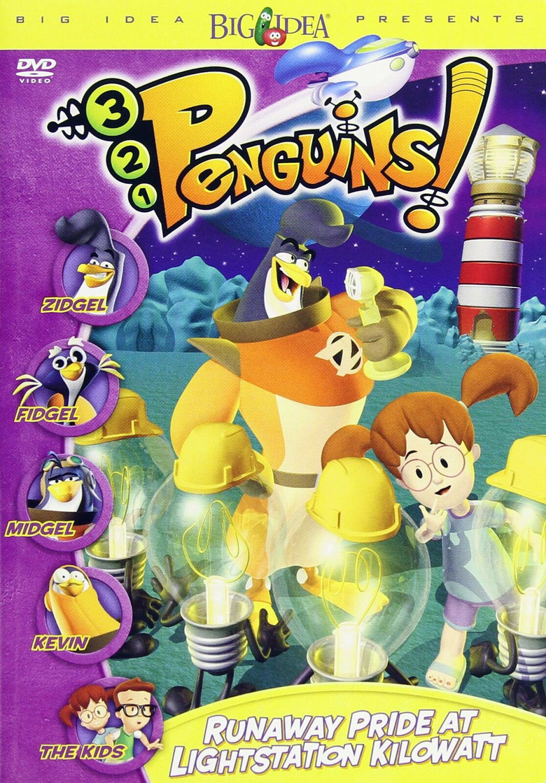 3-2-1 Penguins!: Runaway Pride at Lightstation Kilowatt poster background