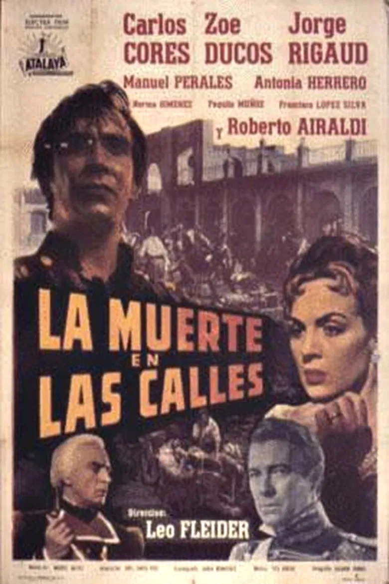 La muerte en las calles poster background