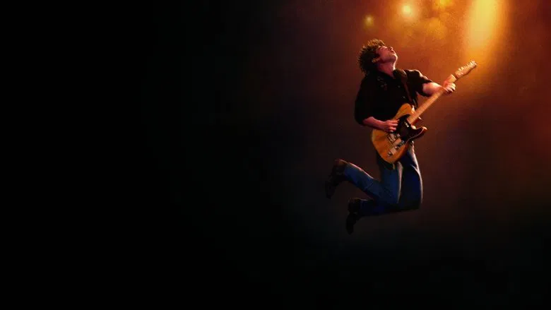 Jeremy Allen White as Bruce Springsteen recording alone in a dark room