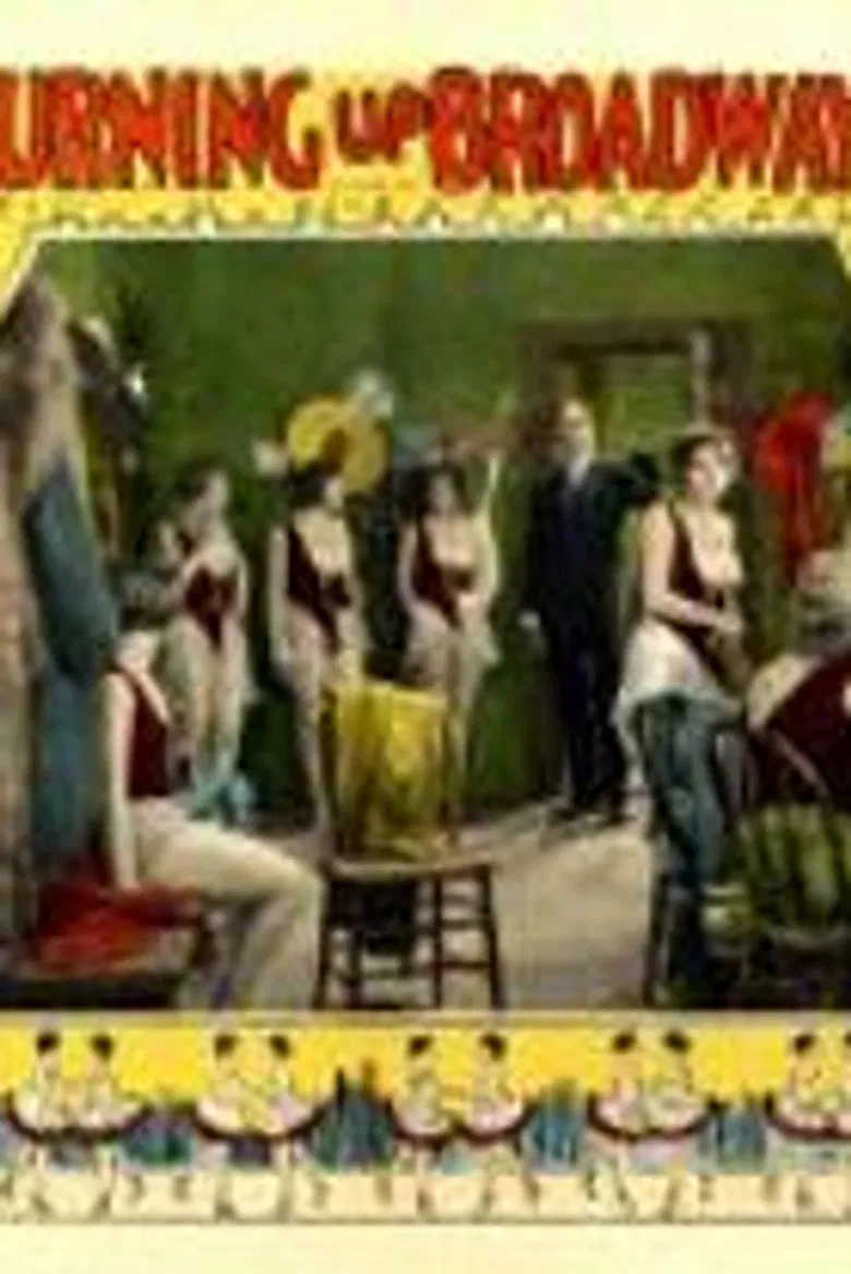 Burning Up Broadway poster background
