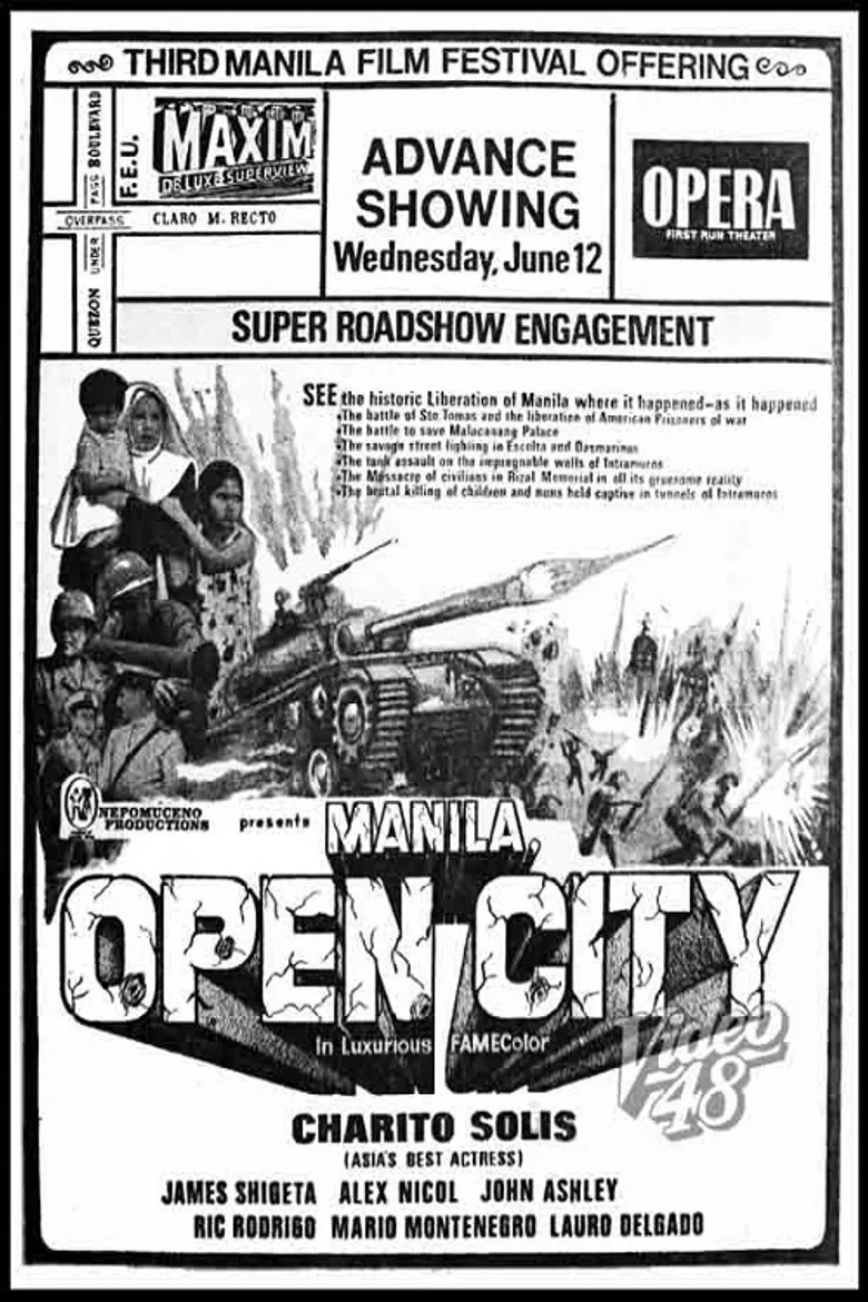Manila, Open City poster background