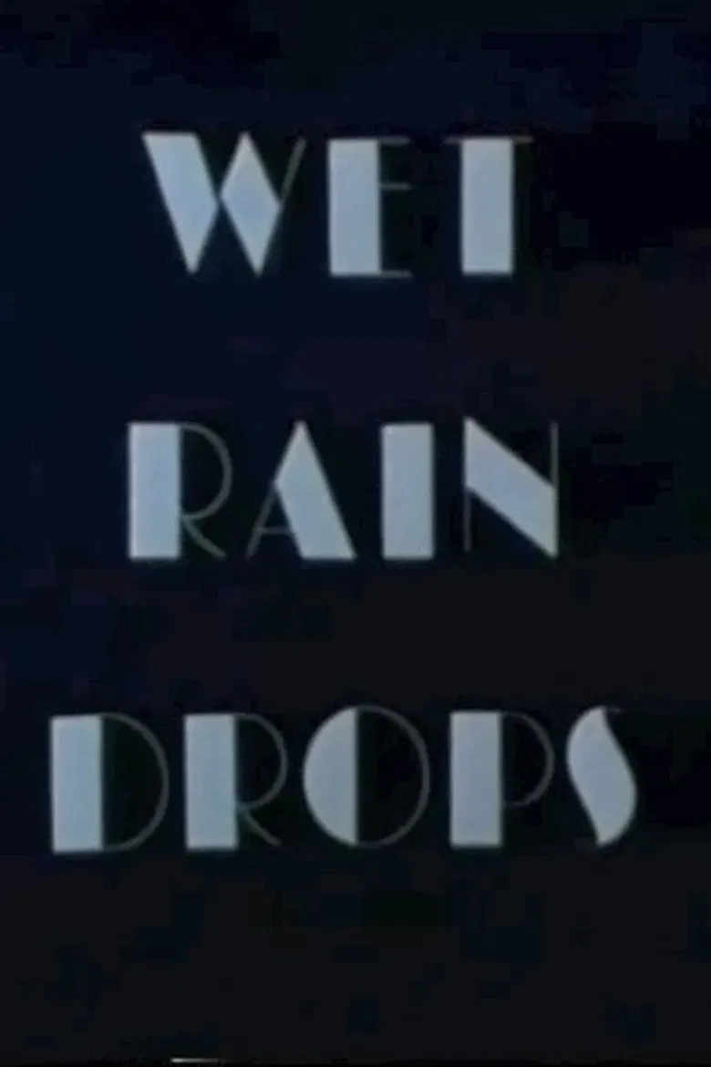 Wet Rain Drops poster background