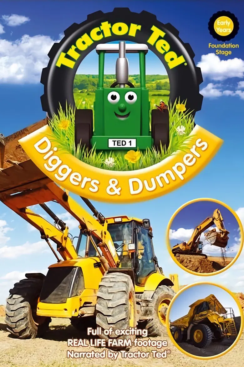 Tractor Ted Diggers and Dumpers poster background