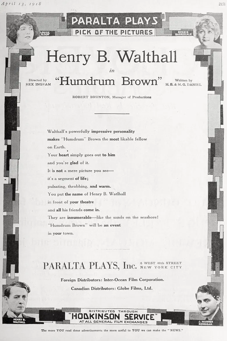 Humdrum Brown poster background