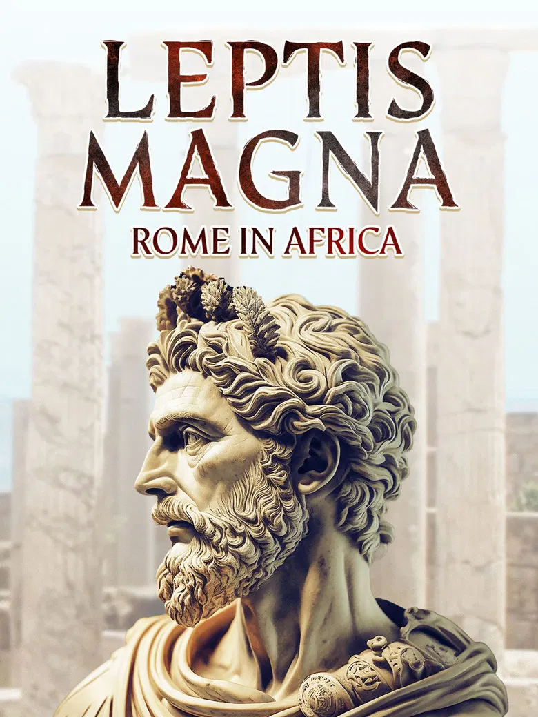 Leptis Magna Rome in Africa poster background
