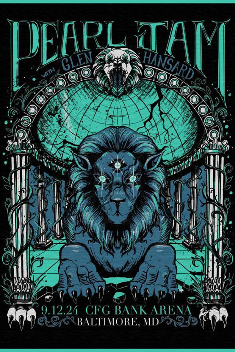 Pearl Jam: Baltimore 2024 poster background