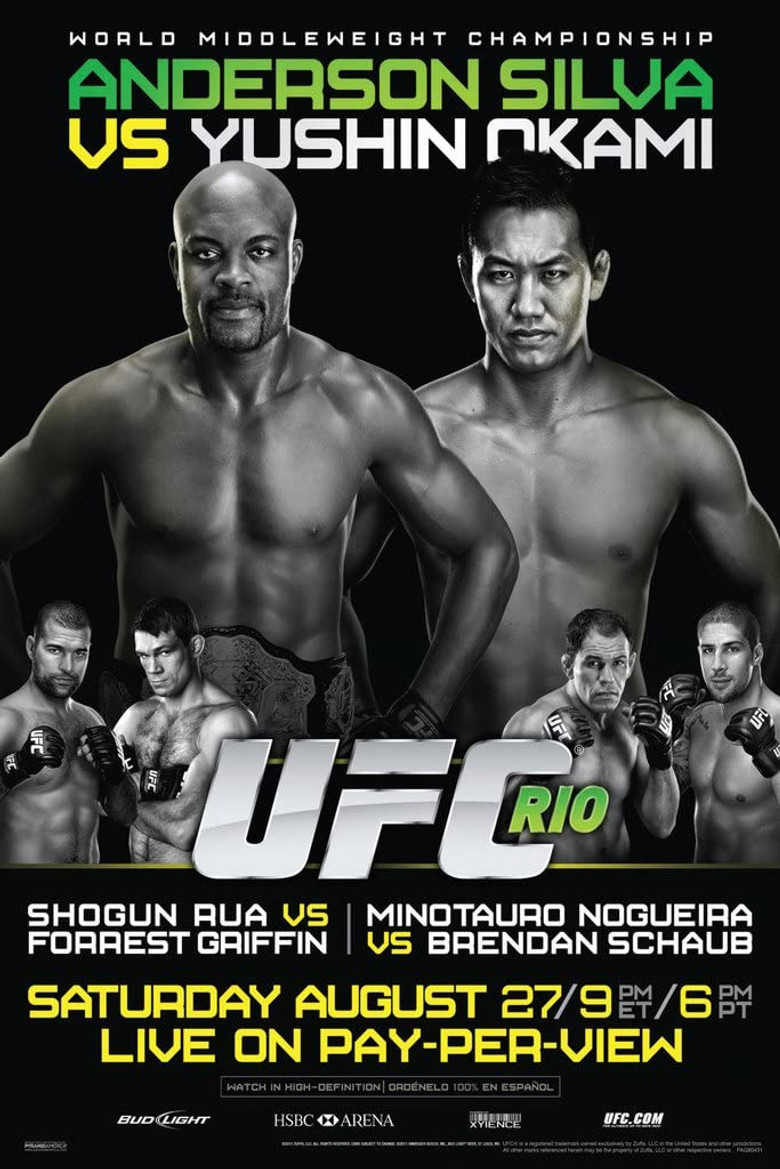 UFC 134: Silva vs. Okami poster background