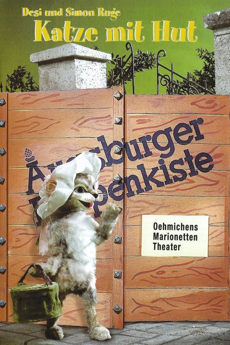 Augsburger Puppenkiste - Katze mit Hut poster background