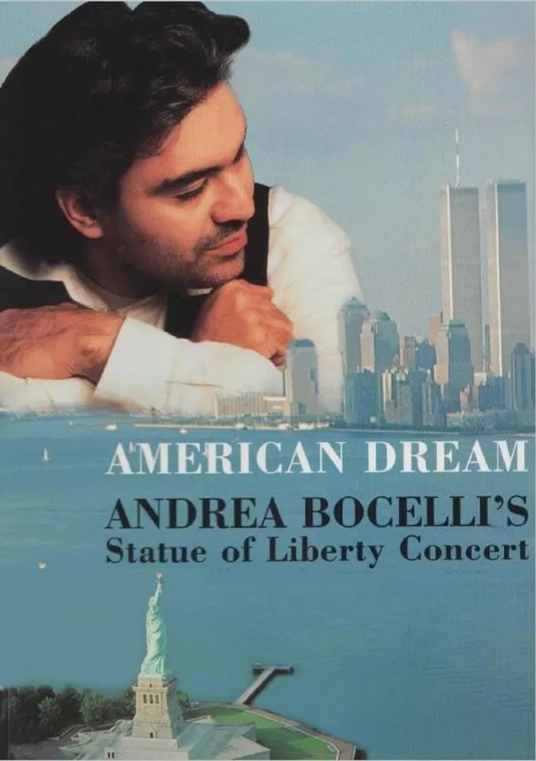 American Dream: Andrea Bocelli's Statue of Liberty Concert poster background