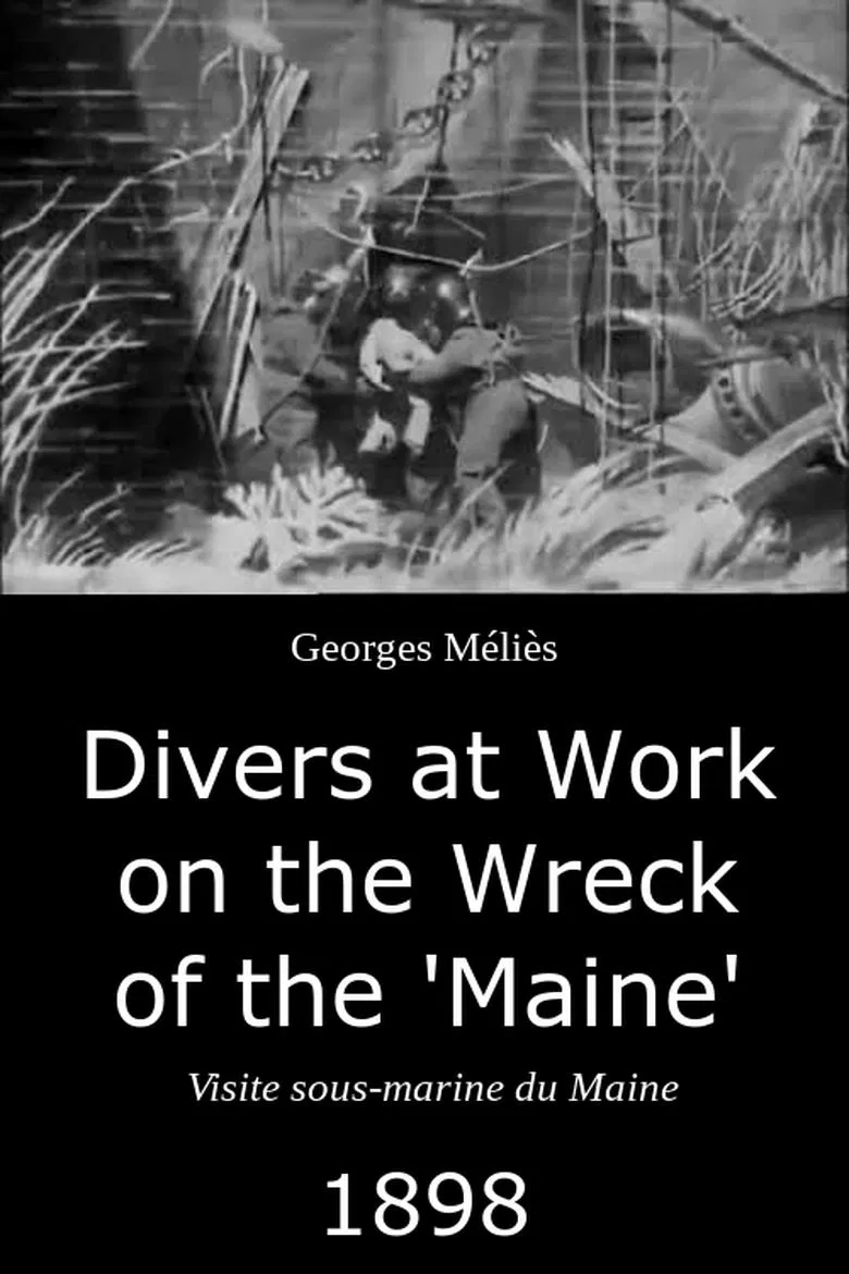 Divers at Work on the Wreck of the "Maine" poster background