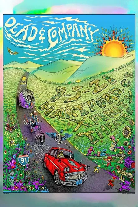 Dead & Company: 2021-09-05 Xfinity Theatre, Hartford, CT poster background