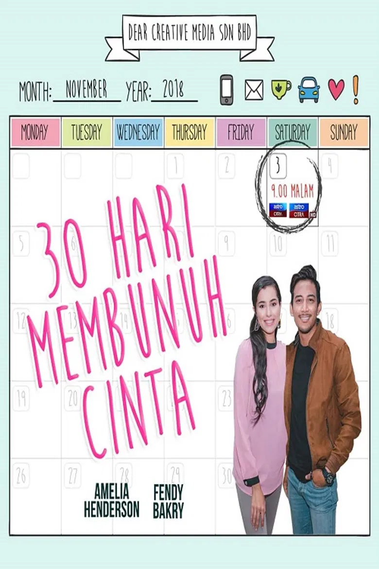 30 Hari Membunuh Cinta poster background