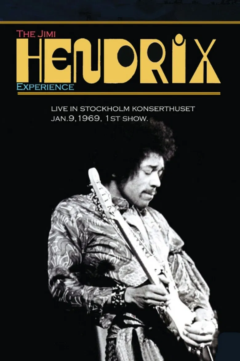 Jimi Hendrix Live in Stockholm 1969 poster background