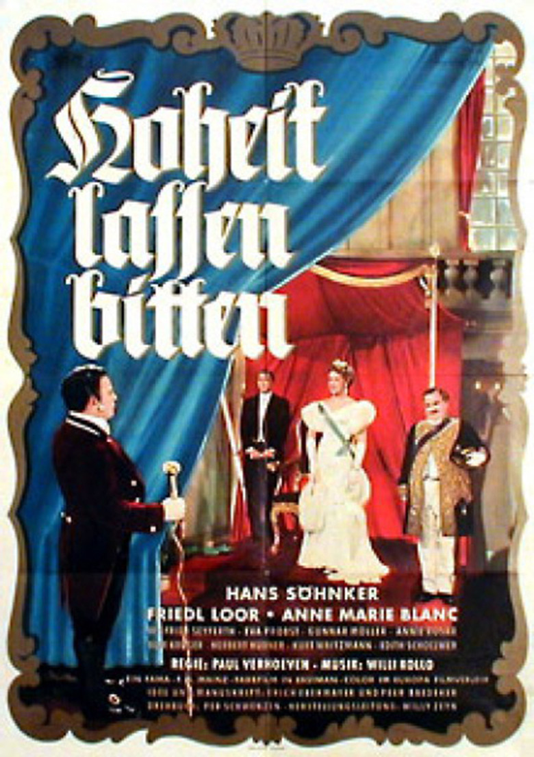 Hoheit lassen bitten poster background