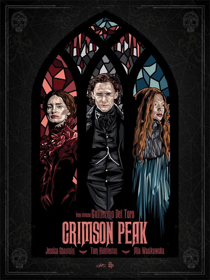 The Light and Dark of Crimson Peak poster background