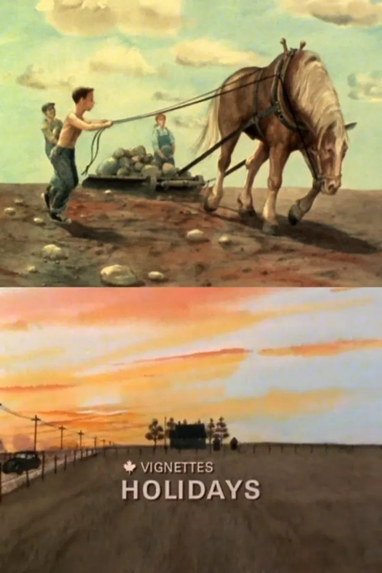 Canada Vignettes: Holidays poster background