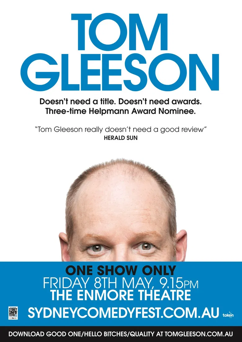 Tom Gleeson: Enmore poster background