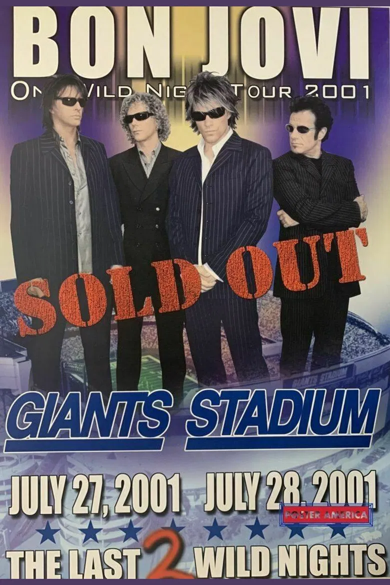 Bon Jovi | Live at Giants Stadium, 2001 poster background