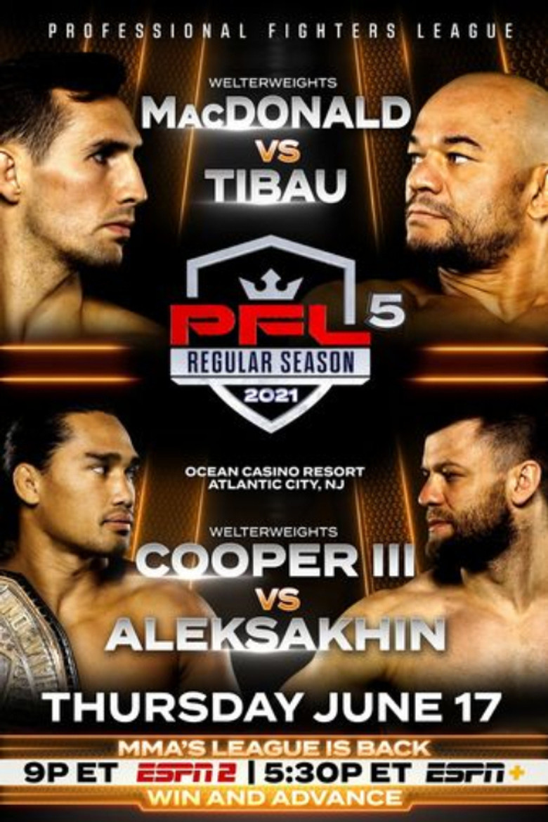 PFL 2021 #5: Regular Season - MacDonald vs. Tibau poster background
