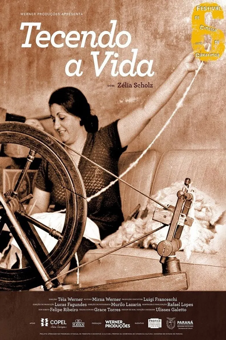 Tecendo a Vida poster background