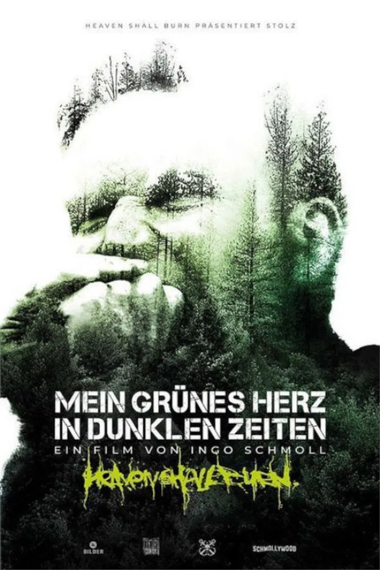 Mein grünes Herz in dunklen Zeiten poster background