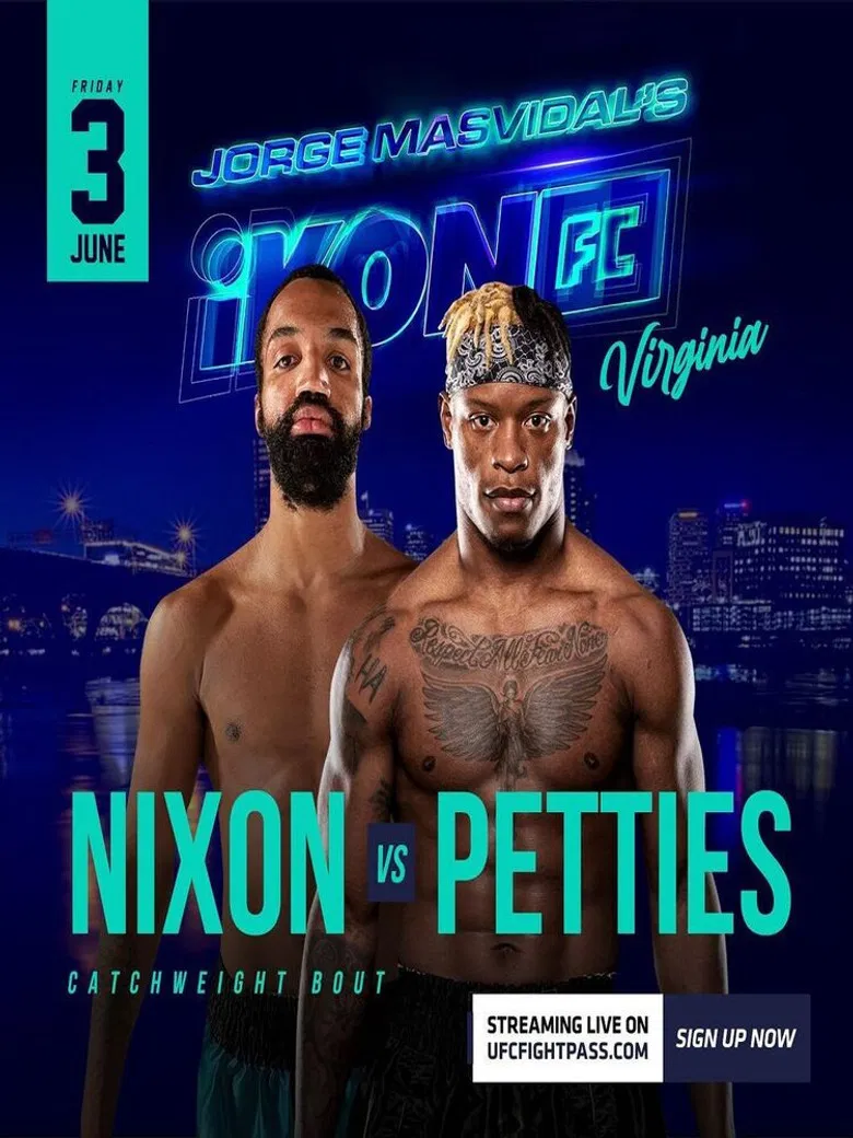 Jorge Masvidal's iKON FC 3: Nixon vs. Petties poster background