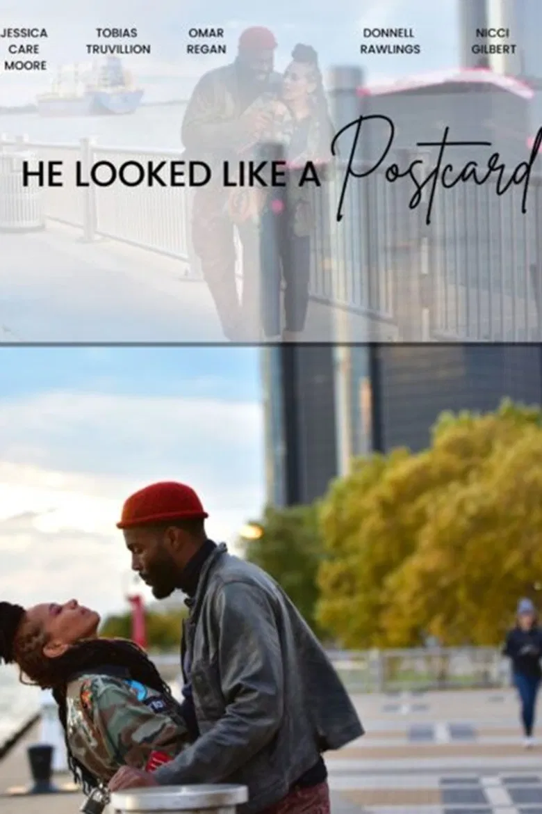 He Looked like a Postcard poster background