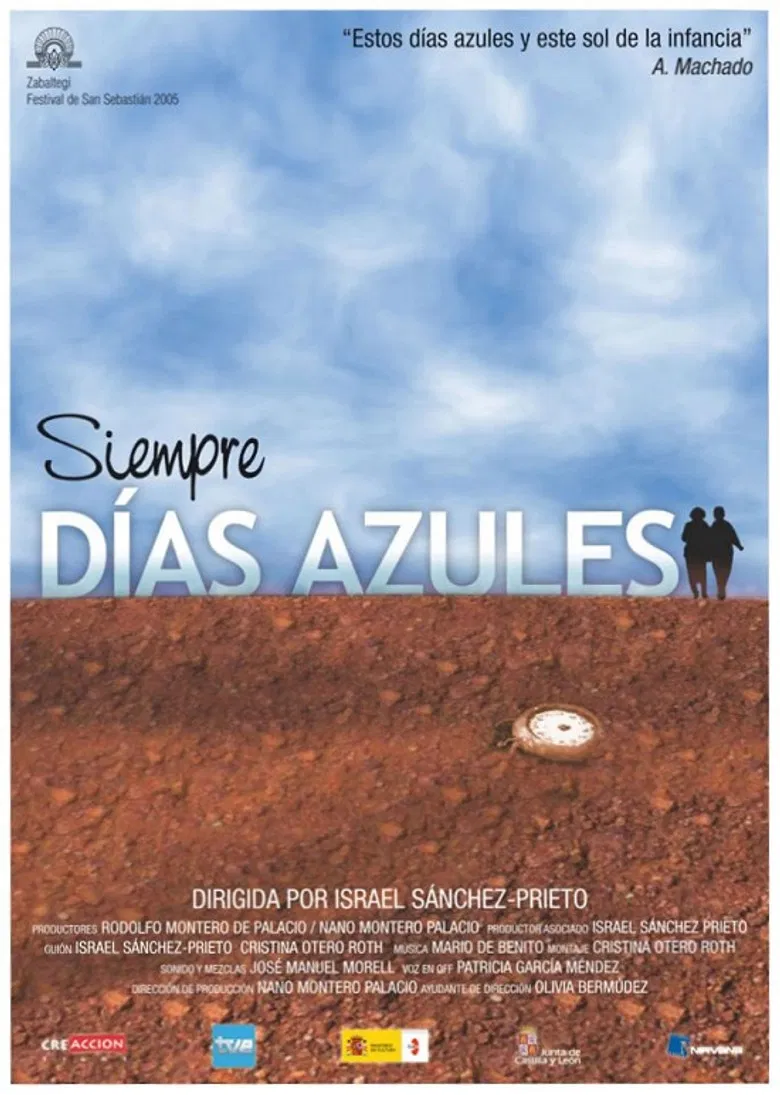 Siempre días azules poster background