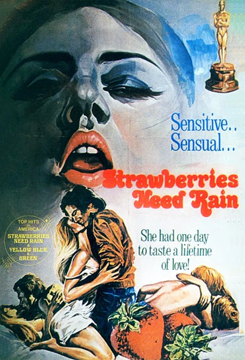 Strawberries Need Rain poster background